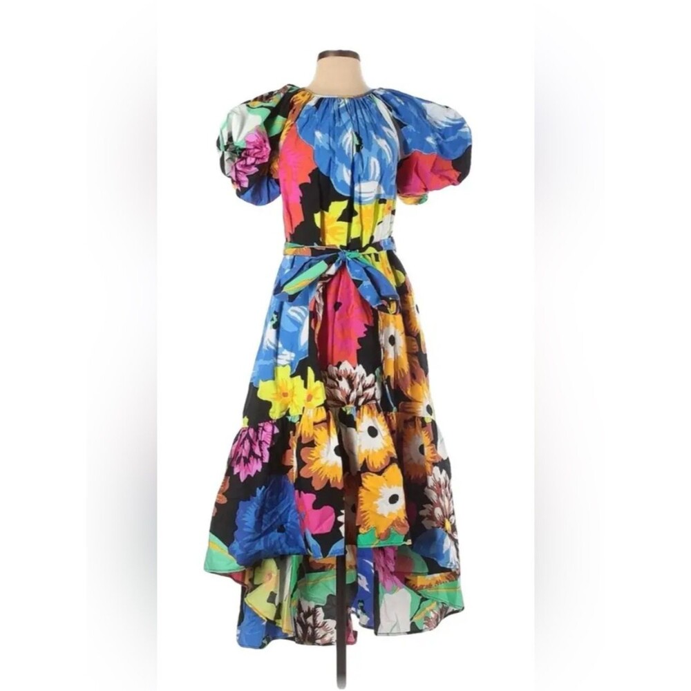 Christopher John Rogers for Target floral puff sleeve high-low dress. Women’s M